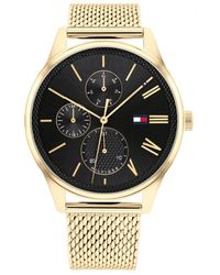 Tommy Hilfiger - Damon Gold Plated Stainless Steel Classic Analogue Watch - 1791848 - Lyst