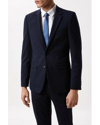 Burton - Tailored Navy Essential Suit Jacket - Lyst