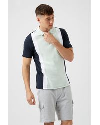 Burton - Mb Collection Blue Vertical Block Polo - Lyst