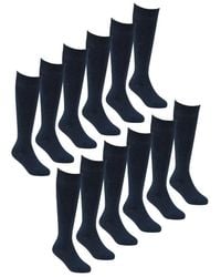 Sock Snob - 12 Pack Soft Breathable Knee High Bamboo Socks - Lyst