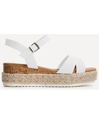Linzi - Sarelli Wide Fit Flatform Sandals - Lyst
