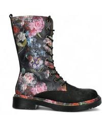 Laura Vita - Incaso-18 Floral Gothic Victorian Leather High Boots - Lyst