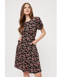 Dorothy Perkins - Tall Floral Short Sleeve T-shirt Dress - Lyst