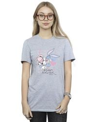 Looney Tunes - Always Forever Bugs Bunny & Lola Cotton Boyfriend T-Shirt - Lyst
