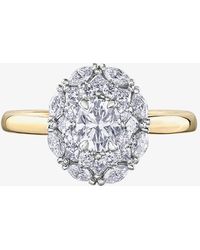 T.H.Baker - 18Ct 1.15Ct Multi-Cut Diamond Cluster Ring 30886Yw/115-18 - Lyst
