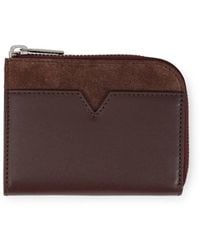 Jones Bootmaker - Ventra Leather Wallet With Suede Accent - Lyst