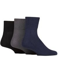 IOMI - 3 Pack Bamboo Diabetic Ankle Socks Socks - Lyst