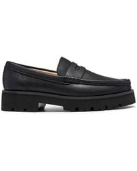 Clarks - Yukoner Penny Leather Loafers, Slip Ons - Lyst