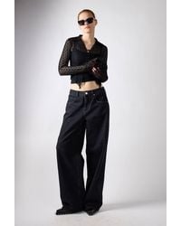 Shnoo - Lace Long Sleeve Collar Top - Lyst
