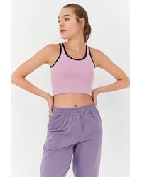 TOMMY LIFE - Ribbed Sleeveless Crop Top - Lyst