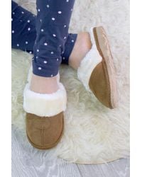 AJVANI - Faux Fur Lined Cosy Winter Slippers - Lyst