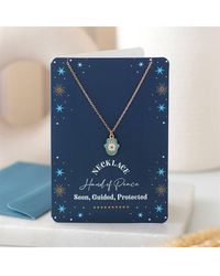 KDMD - Hand Of Hamsa Necklace On Greeting Card - Lyst