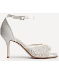 Linzi - Encanta Bridal Ivory Diamante Heels - Lyst