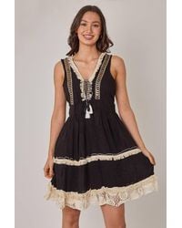 ELAINA FASHION - Boho Tiered Tassel Detail Dress - Lyst