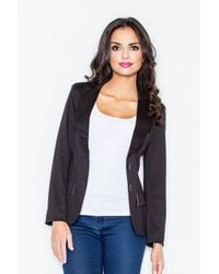 Love Lace - Elegant Polyester Knitted Jacket - Lyst