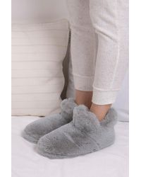 Totes - Faux Fur Boot Slippers - Lyst