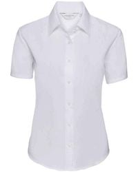 Russell Collection - Oxford Short-Sleeved Shirt - Lyst