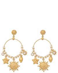 Bibi Bijoux - Gold 'cielo' Charm Earrings - Lyst