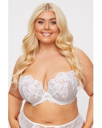 Ann Summers - The Icon Fuller Bust Dd+ Padded Plunge White - Lyst