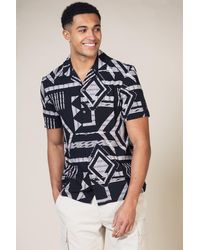 French Connection - Print Short Sleeve Shirt - Lyst