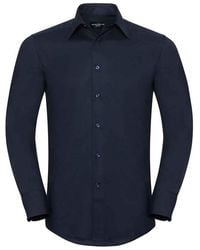 Russell Collection - Oxford Tailored Long-Sleeved Formal Shirt - Lyst