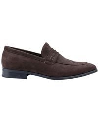 TruClothing - Moccasin Loafers Shoes Leather Lined Slip On Suede Smart Formal Shoe - Lyst