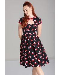 Hell Bunny - Confetti Printed 50's Style Short Sleeve Midi Dress - Lyst