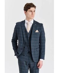 Paul Andrew - 3 Piece Herringbone Check Wool Blend Tweed Suit - Lyst
