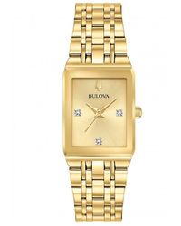 Bulova - Modern Gold Plated Stainless Steel Classic Analogue Watch - 97p140 - Lyst