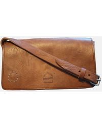 Berber Leather - 'The Kenitra' Leather Shoulder Bag - Lyst