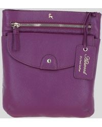 Ashwood Leather - 'Five Cb' Real Leather Cross Body Bag - Lyst