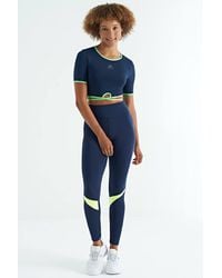 TOMMY LIFE - Elastic Crop T-Shirt With Crew Neck - Lyst