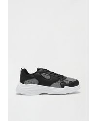 Burton - Chunky Trainers With Check Detail - Lyst