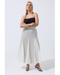 Yours - Polka Dot Maxi Skirt - Lyst