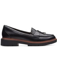 Clarks - Westlynn Bella Leather Loafers, Slip Ons - Lyst