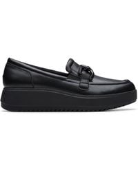 Clarks - Zylah Top Leather Loafers, Slip Ons - Lyst