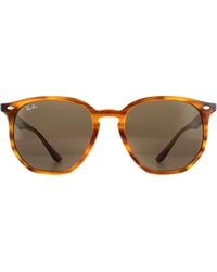 Ray-Ban - Round Striped Havana Dark Rb4306 Sunglasses - Lyst