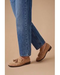 Good for the Sole - Lola Faux Suede Flexi Sole Tassel Detail Loafers - Lyst