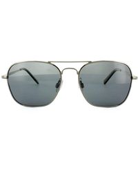 Polaroid - Aviator Dark Ruthenium Grey Polarized Sunglasses - Lyst