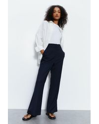 Warehouse - Premium Tailored Pinstripe Straight Leg Trouser - Lyst
