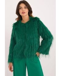 Love Lace - Fur Finish Transitional Hook Jacket - Lyst