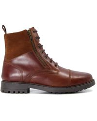 Dune - 'called' Leather Biker Boots - Lyst