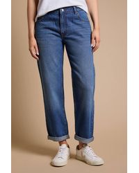 Dorothy Perkins - Boyfriends Ankle Grazer Fold Up Jeans - Lyst