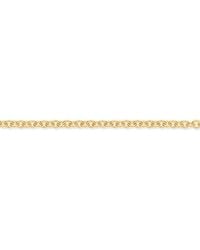 Jewelco London - 9Ct Oval Link Rolo Trace 1.6Mm Pendant Chain Necklace - Lyst