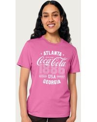 Coca Cola - 1886 Usa Sports Style Relaxed Fit T-Shirt - Lyst
