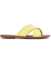 Dune - 'lindsy' Leather Sliders - Lyst