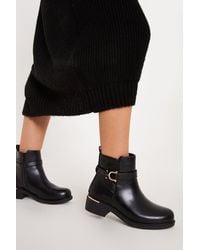 Dorothy Perkins - Wide Fit Millie Buckle Ankle Boots - Lyst