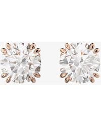 Swarovski - Constella Rose-Plated Stud Earrings 5638801 - Lyst