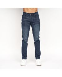 Crosshatch - Malcolm Slim Fit 5-Pocket Stretch Jeans - Lyst