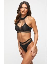 Ann Summers - Starlight Crotchless Set - Lyst